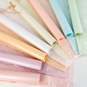 Thickened Cream Pearlescent Flower Arrangement Paper Bundle Waterproof Tearable Fresh Flower Packaging Paper Floral Design Wrap Paper Florist