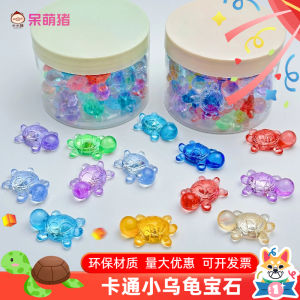 Mini Gem Toy Acrylic Crystal Turtle Childrens Plaything Kindergarten Reward Prize Static Animal Model Toy for Boys And Girls