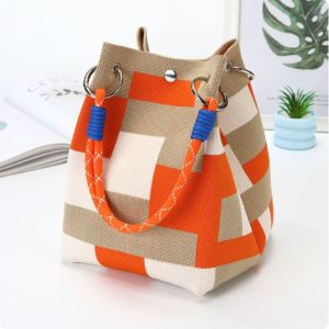 New Knitted Handbag for Women Red Handbag for Women