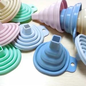 JeDa กรวยซิลิโคน พับเก็บประหยัดพื้นที่ แขวนง่าย พกพาสะดวก กรวยกรอกน้ำ กรวยแบบพกพา Silicone funnel