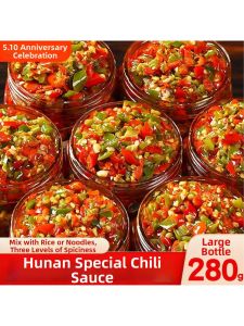 Homemade Peppers Garlic Mix Pepper Sauce