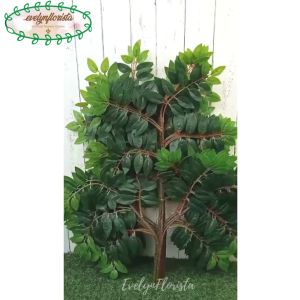 Daun Hias Artificial lychee Latex Selusin Hiasan Dekorasi Kantor