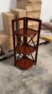 Kệ góc gỗ 3 tầng cao 95 cm - hàng lắp ráp