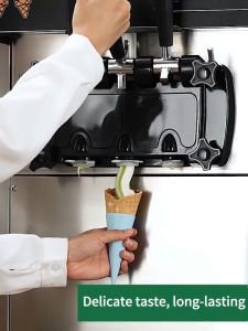 🏆Commercial Ice Cream Maker 1500W Single Flavor Countertop Soft Serve Ice Cream Machine