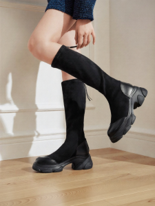 Thick-soled Stretch Slim Thigh-high Boots