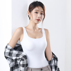 MiiOW | Womens Tank Top Vest Cat Person New 2024 Inner Wear Base Layer With Chest Pad Large Size Underwear Bra Top Outdoor Wear