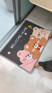 1pc Bathroom Mat Diatomite Mat sanrio melody Kitchen Rug Non Slip Bath Mat Quick Drying Absorbent