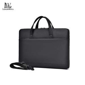LouisWill Business Laptop Bag Fashion Shoulder Bag Portable Cross Body Bag Waterproof Messenger Bag Large Capacity Handbag Bag Lightweight Casual Bag Leisure Street Bag Suitable For 14/16-inches Laptops