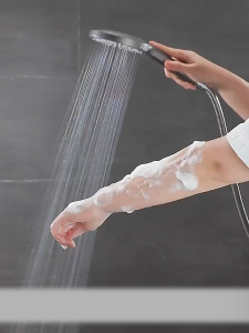 Vòi sen tăng áp phụ kiện phòng tắm vòi sen cầm tay có thể điều chỉnh 5 chế độ kích thước lớn phụ kiện phòng tắm phổ thông