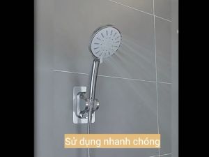Cài sen dán tường giá đỡ vòi sen không đục lỗ giá đỡ vòi sen dán tường giá cài vòi hoa sen dán tường