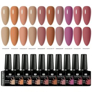 Bộ Sơn Gel Móng Tay 10 Món KHÔNG CHỨA HEMA Sử Dụng Đèn UV/LED Bền Lâu Bộ Dụng Cụ Làm Móng Tự Làm Vẽ Móng Nghệ Thuật Dùng Được Quanh Năm