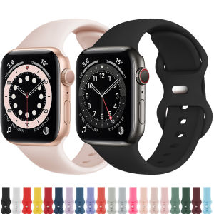 Silicone Strap for Apple Watch Band Ultra 49mm 45/44/42mm Watchbands 41/40mm iwatch Rubber Sport Bracelet on iWatch Series 76543