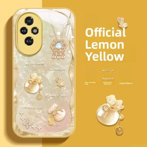 Good Luck Fortune Bag Phone Case for Honor 400 200 pro New Model Full Cover Protection Butterfly Design Anti-Fall Female 5G Shell