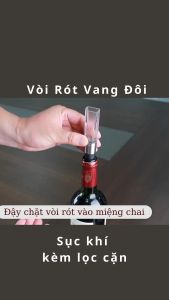 Vòi rót rượu vang sục khí đôi - Phụ Kiện Rượu vang cao cấp