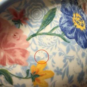 The Pioneer Authentic Original Bowl Brilliant Blooms 6.25" or Sweet Rose 6"