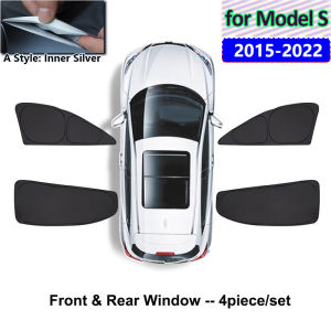 for Tesla Model S 2024 2023 2022 Roof Sun Shade Skylight Windshield Sunshade Cover Protector Side Window Privacy Sunroof Shading