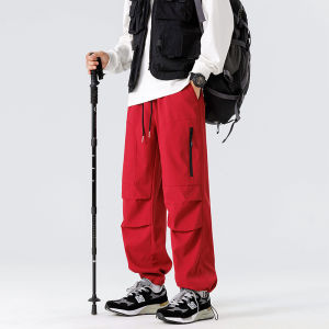 Quần Dài Ống Đứng Rộng Rãi Phong Cách Mỹ Thường Ngày Mùa Hè 2025 Quần Dài Công Sở Thời Trang Rộng Rãi Cho Nam