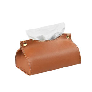 Moonlight Moria | Luxury Leather Tissue Box White