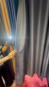 ผ้าม่านสีเขียว ผ้าม่าน1/2/3/4เมตร ผ้าม่าน ม่านกั้นแอร์ ม่านกั้นห้อง ผ้าม่านตาไก่ ผ้าม่านหน้าต่าง Blackout100% กันแสง