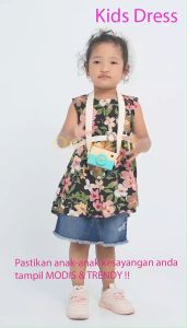 Daily Kids & Casual Dress anak perempuan Baju santai anak Gaun anak perempuan Gaun anak motif bunga