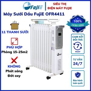 Máy sưởi dầu FujiE OFR4411 máy sưởi ấm không khô da - không đốt oxy - 11 thanh sưởi - Hàng nhập khẩu chính hãng