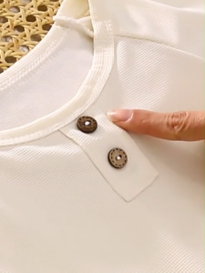 【พร้อมส่งจากกรุงเทพ】🚀ชุดเด็กผู้ชาย ชุดใส่บ้าน กางเกงขาสั้น ผ้าลายวาฟเฟิล สวมใส่สบาย สีเรียบ 3-10 ปี