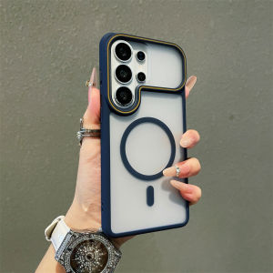 Transparent Hard Magnetic Phone Case For Samsung Galaxy S26 S25 S24 S23 Ultra FE A07 A15 A57 A55 A56 A15 Shockproof Matte Cover