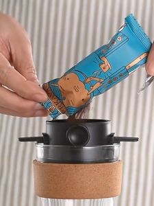 【Free Gifts】Portable Coffee Filter 304 Stainless Steel Foldable Coffee Maker Drip Coffee Funnel Reusable Coffee Dripper Coffee Strainer Rewvvi