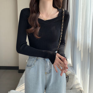 plus Size Womens Knitted Sweater Casual Loose Slimming Base Layer Top Korean Style Autumn New Arrival Fat Sisters Fashion