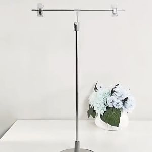 Adjustable T-Shape Portable Backdrop Support Stand Stainless Background Stand Studio