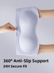 Aimo | Shoulderless Anti-slip Push-up Small Chest Enlarging Bralette Invisible Seamless Underwire Free Backless Bra