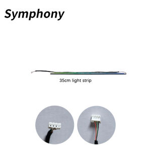 Đèn LED Trang Trí Xe Hơi Magic Lantern Symphony 213 Màu Sắc Phụ Kiện Đèn Khí Quyển Cầu Vồng Với 3 Dây Cáp Có Thể Gắn Tường