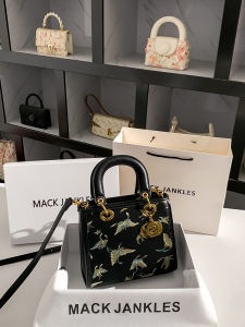 Elegant Chinese Design Butterfly Embroidery Handbag Womens Fashionable Shoulder Bag MackJanice New 2025 Ladys Handbag