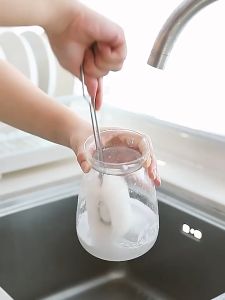 ฟองน้ำล้างขวด ฟองน้ำล้างแก้ว แปรงล้างขวดนม แปรงล้างแก้ว ทำความสะอาดแก้วน้ำ แปรงล้างแก้วหัวฟองน้ำ