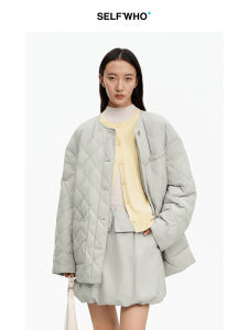 90 Down Quilted Pattern Anti Wind Lightweight Warm Womens Down Jacket