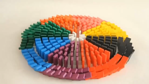 [SG Stock]Real Wooden Domino Blocks Set Building and Stacking Toy Blocks Christmas gift