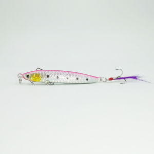 TEASER J53 30/40G Hooked iron plate sea fishing lure imitation bait with feather hook