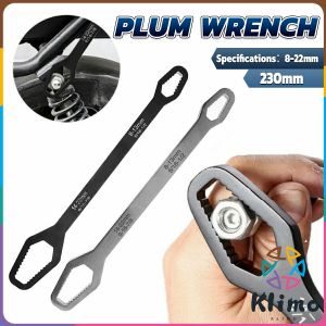 KLIMO Universal Wrench Tool Double-Sided Heavy-Duty Multi-Functional Plum Wrench Double-Head Multi-Purpose 8-22mm