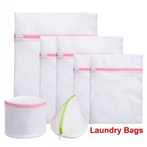 Zipper Mesh Thickened Fine Mesh Laundry Bag Foldable Underwear Bra Anti-clothing Deformation Clothing Care Bag