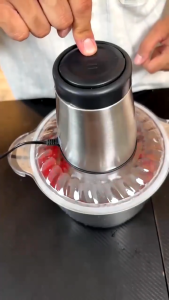 เครื่องปั่น 2L อเนกประสงค์ เครื่องปั่นพริก สแตนเลส304 2ลิตร เครื่องบดอาหาร 4ใบมีด ส่วนง่ายและทำ บด