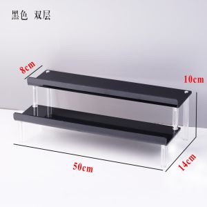 Transparent Acrylic Display Stand Award Medal Showcase Collectible Figurine Storage Rack Step Design Desktop Organizer