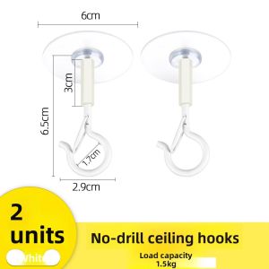 CHUSHE | No-Drill Ceiling Hooks for Fans and Mosquito Nets