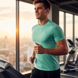 Áo Thun Thể Thao Nam Nhanh Khô Dành Cho Tập Gym Chạy Bộ Leo Núi Tập Thể Dục Chạy Bộ Nhẹ - Chất Liệu Polyester Dệt Kim Thoáng Khí Thoải Mái