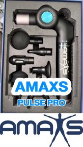 [รับประกัน1ปี] AMAXS เครื่องนวดมือถือ Pulse Pro รุ่น G50 เครื่องนวดพกพา เปลี่ยนได้6หัวนวด มีหัวนวดประคบร้อน ปรับยืดได้ - Lazada