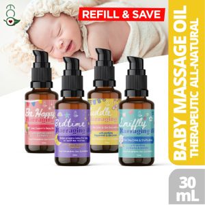 Eco Baby Massage Oil Light & Non-Greasy for a Soothing Massage or Baby Bath Tiny Buds Sleepy Time
