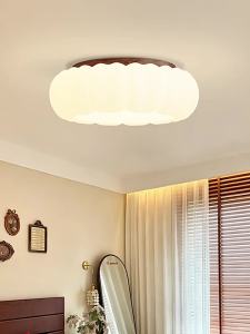 FANZHEN | Creamy Retro Super Bright Full Spectrum Pumpkin Design Bedroom Ceiling Light