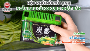 HỘP KHỬ MÙI TỦ LẠNH NGĂN RAU CỦ KOKUBO NHẬT BẢN (HỘP 150GR)