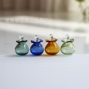 Miniature Glass Dollhouse Decorations DIY Scene Model Ornaments Small Bottle Crafts Micro Miniature Collectible Glassware
