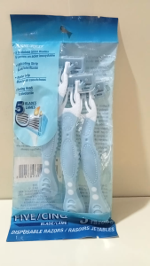 Assured Disposable 5-Blade Razor 3-ct. Packs