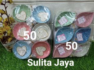 paket hemat 100 pcs souvenir pernikahan mangkok ( 50 pcs mangkok daun + 50 mangkok bulat )